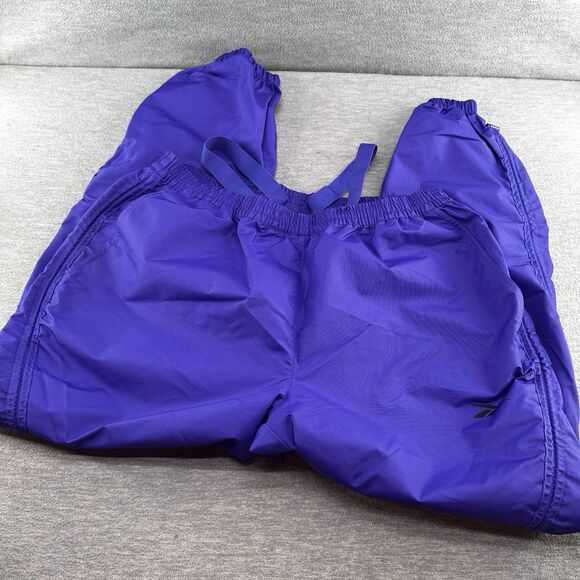 REEBOK CARDI B - Women's Windbreaker 1X Purple Cropped Jacket Tracksuit Set A54 - Picture 15 of 16